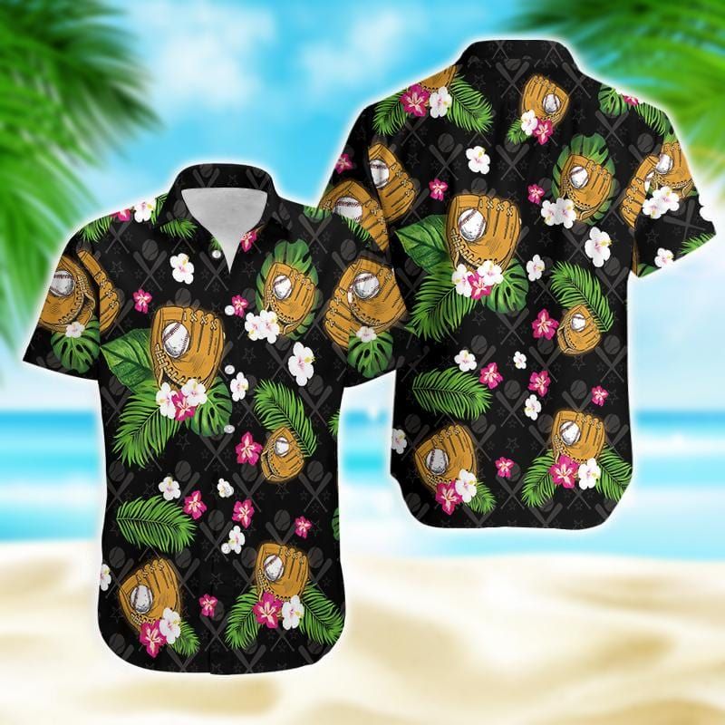 Felacia [Hawaii Shirt] Floral Baseball Summer Tropical Hawaiian Aloha Shirts-ZX1171